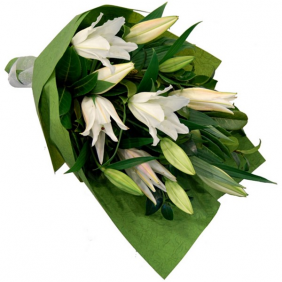  Ümraniye Çiçekçi Beyaz Lilyum Buketi 12 Adet