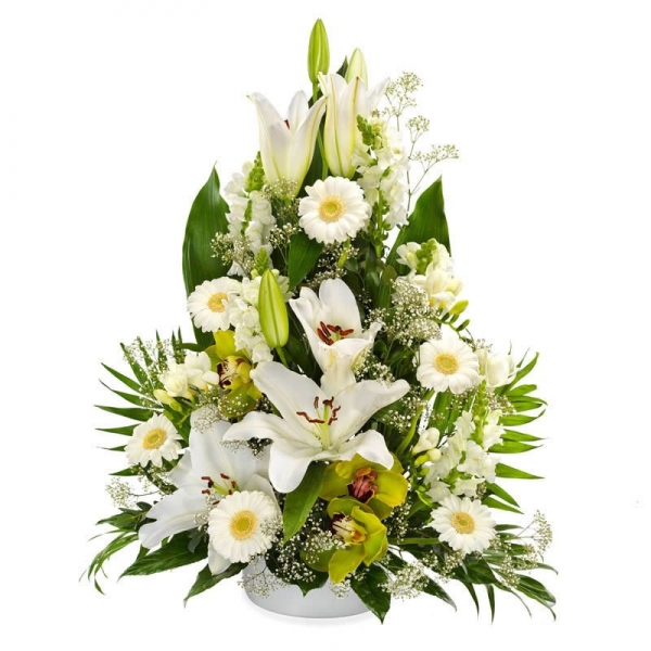  Ataşehir Çiçek Gönder Beyaz Çiçek Aranjmanı