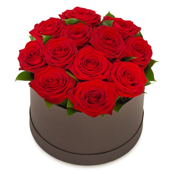  Ümraniye Çiçekçi Aşk Dolu Kutu 12 Kırmızıgül